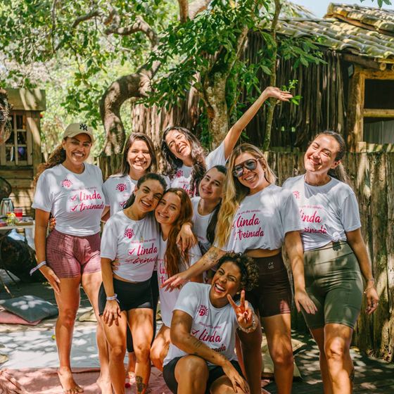 Turma do Lindas & Treinadas reunida em Caraíva